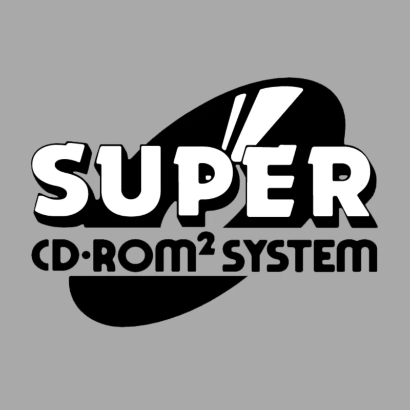 Super CD-ROM² System Logo Male Pullover Hoodie