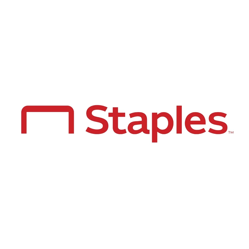 Staples Office Supply Retail Company Logo in Red Coffee Mug