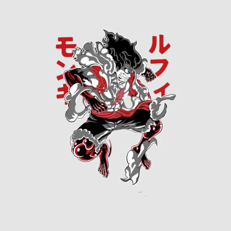 Luffy Gear Fourth, Manga Charakter Herren Pullover Hoodie
