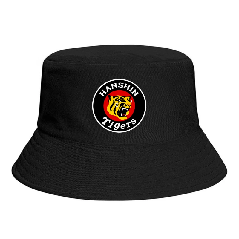 Hanshin Tigers Japanese Baseball Team Logo Bucket Hat