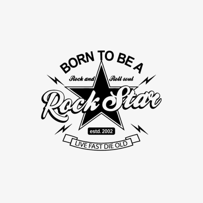 Geboren, um ein Rockstar zu sein Damen Pullover Sweatshirt