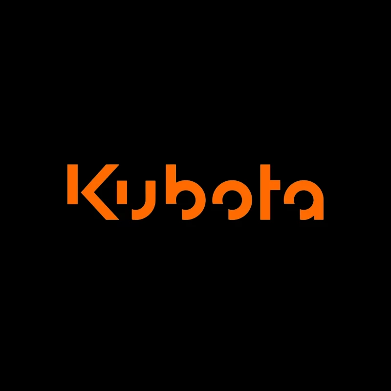 Kubota Corporation Orange Logo Design Tapestry