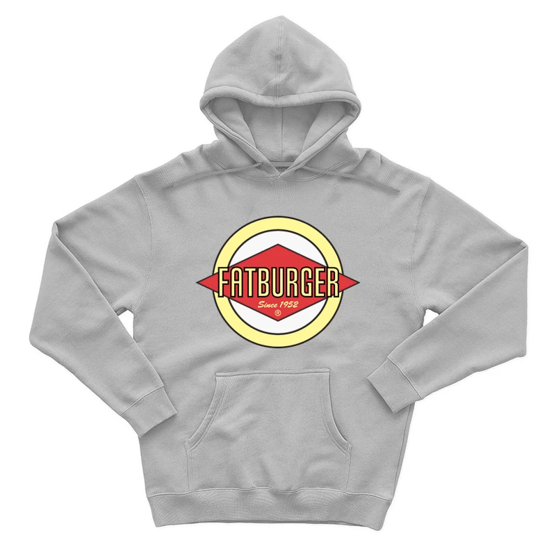 Fatburger Restaurant Classic Logo Design Since 1952 Male Pullover Hoodie