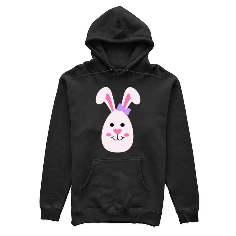 Visage de lapin mignon avec nœud Femme Sweat à capuche
