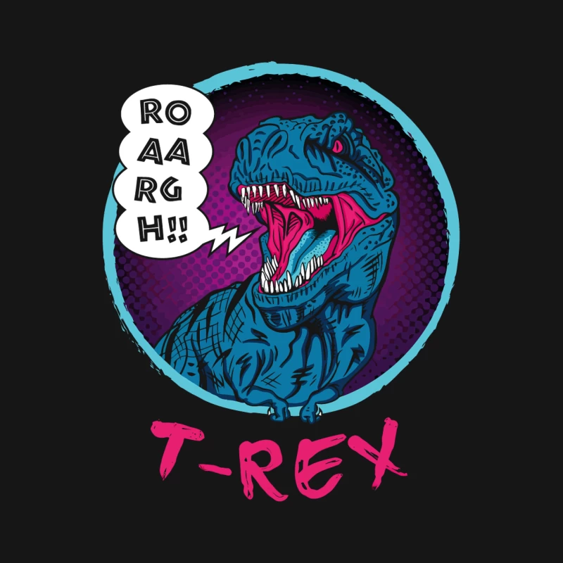 Neon T-Rex Power Male T-Shirt