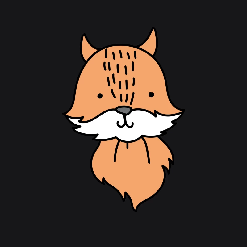 Illustration adorable de renard Homme Sweat à capuche