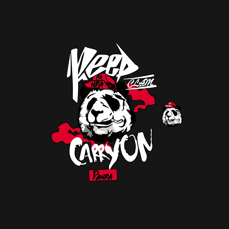 Panda-Design: Ruhe bewahren Herren T-Shirt