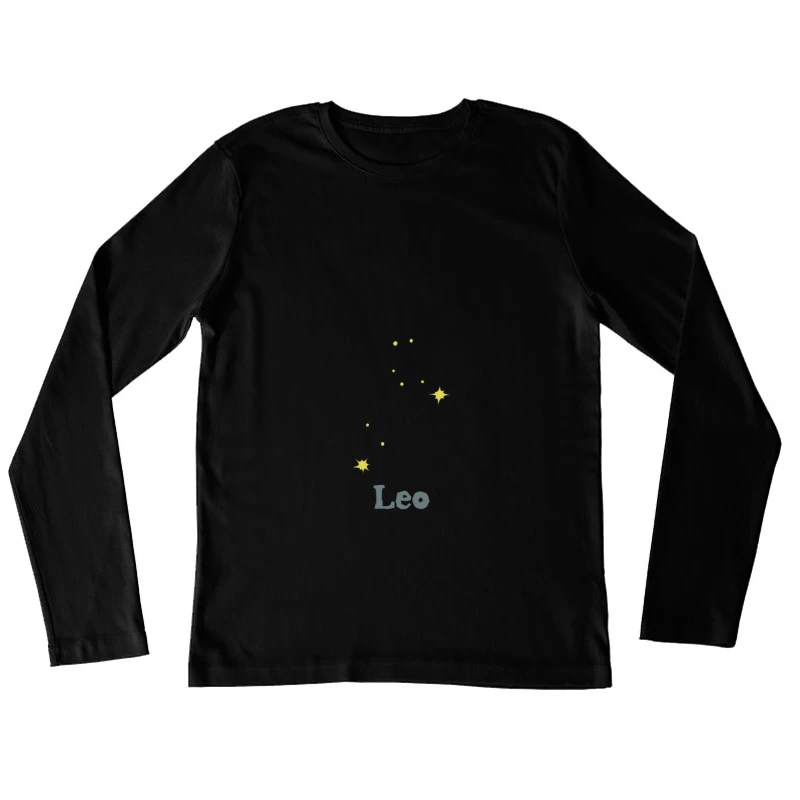 Sternbild Leo mit gelben Sternen Damen Langarm T-Shirt