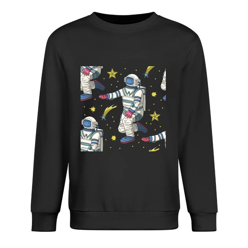 Weltraum Astronauten Muster Herren Pullover Sweatshirt