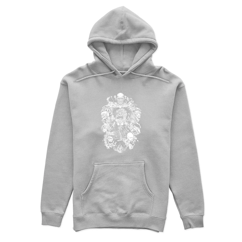 Black & white design Female Pullover Hoodie