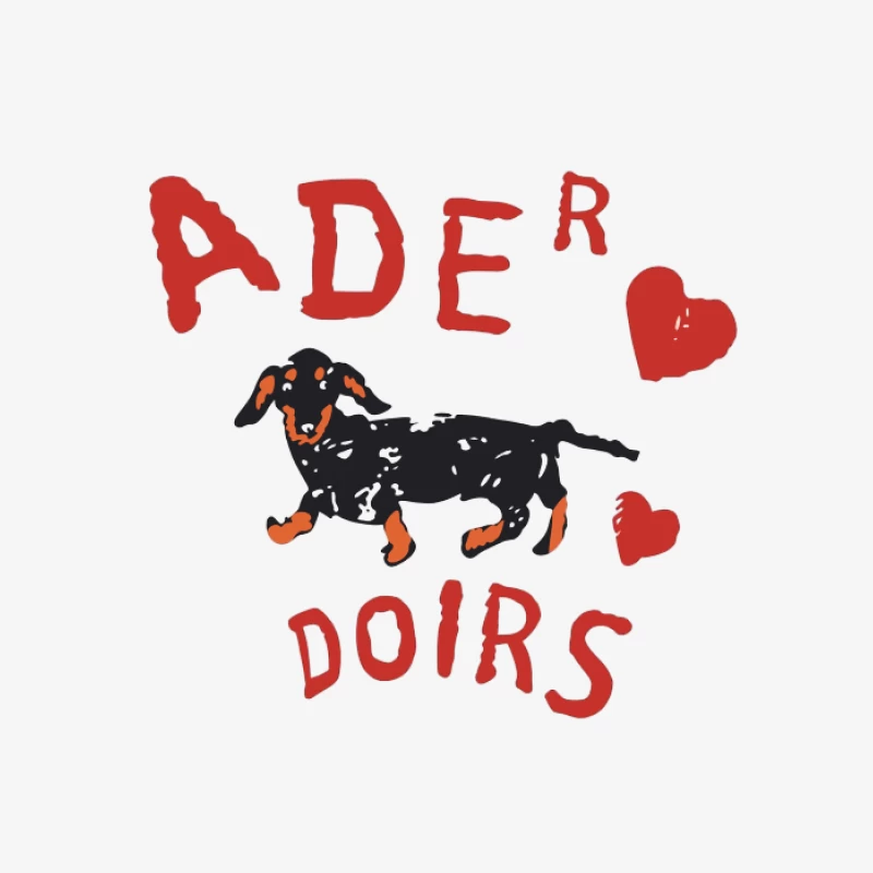 Illustration de teckel avec texte amoureux Femme Sweat-shirt à enfiler