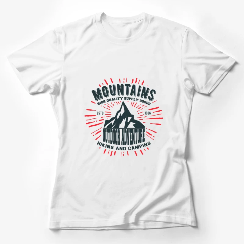 Outdoor Abenteuer: Berge, Wandern und Camping Damen T-Shirt