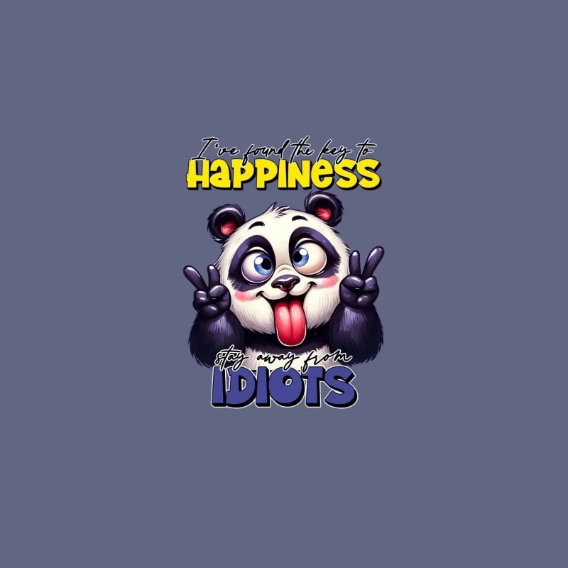 Panda Humor: The Key to Happiness Tapestry