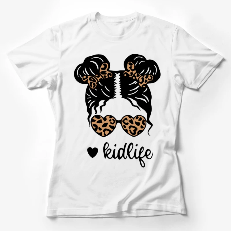 Unisex Kinderleben Design mit Leopardenmuster Damen T-Shirt