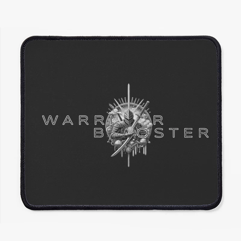 Warrior Booster Medieval Helmet Logo Design Mouse Pad