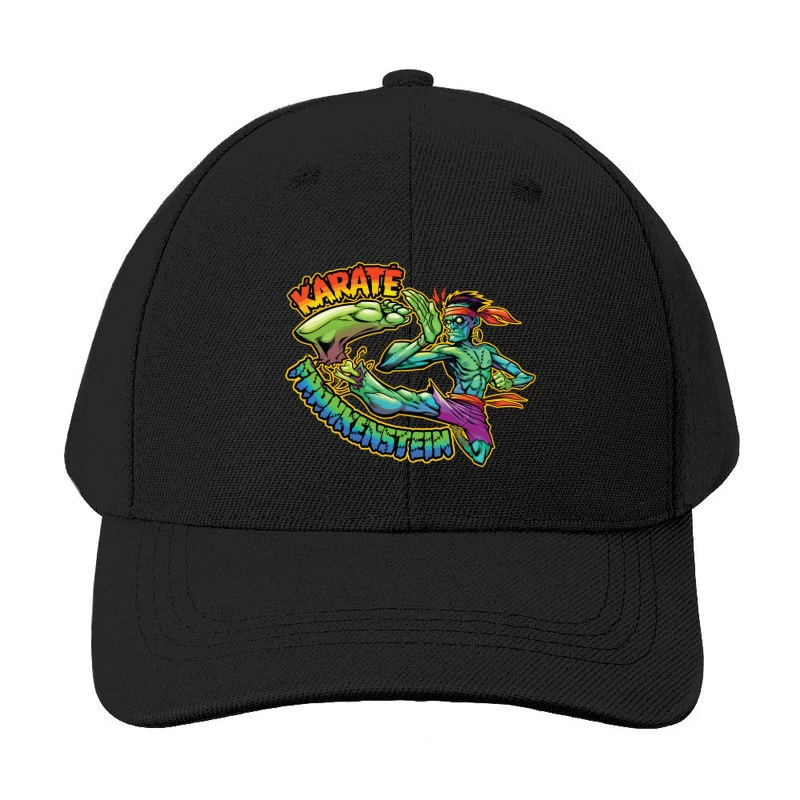 Karate Frankenstein Character Design Baseball Cap