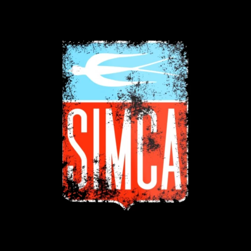 Vintage Simca old bird emblem Pin