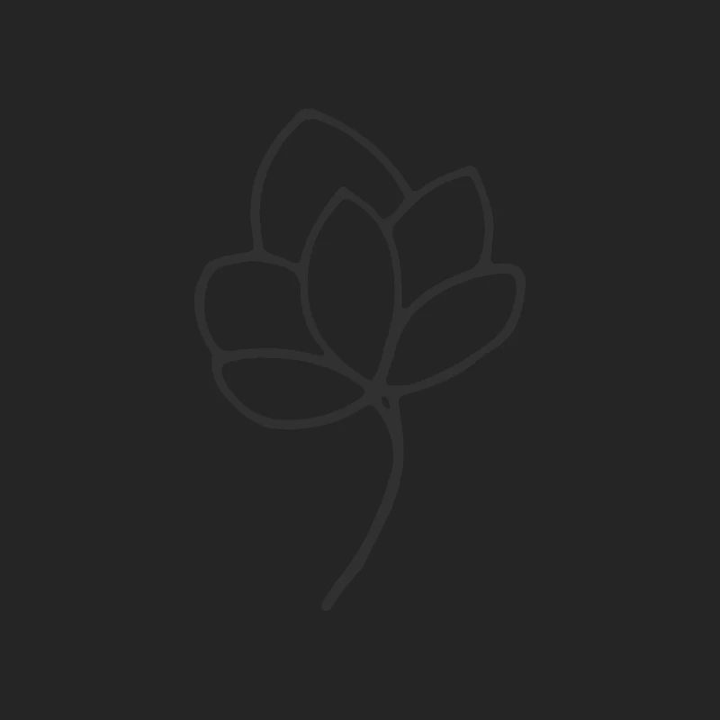 Esquisse minimaliste de fleur Femme Sweat-shirt à enfiler