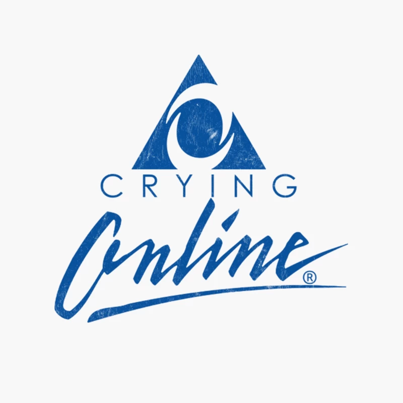 Crying Online  90s Meme Design Cotton Tote Bag