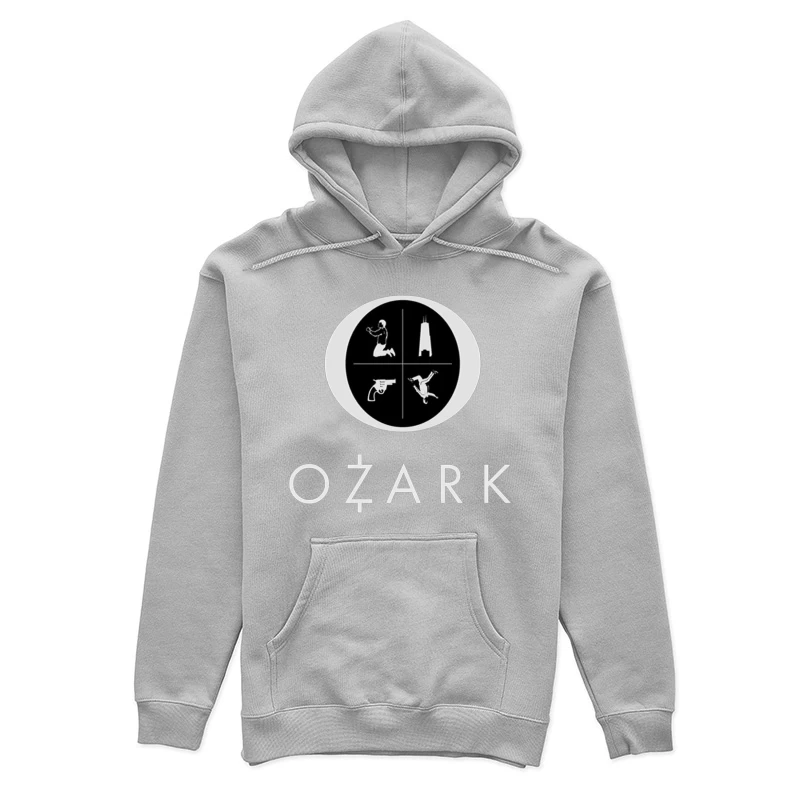 Ozark TV Series Logo with Symbolic Elements Female Pullover Hoodie