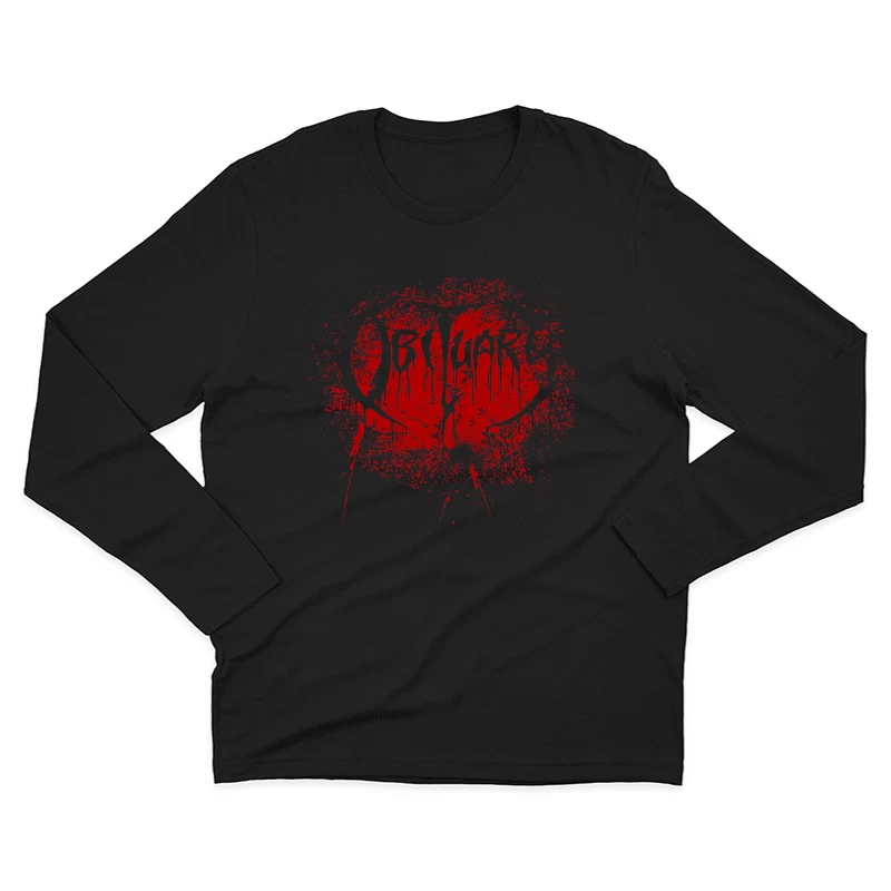 Obituary Red Blood Male Long Sleeve T-Shirt