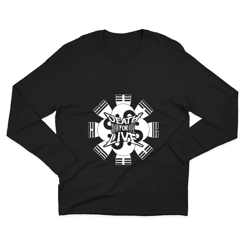 Traditionelles Symboldesign mit modernem Text Herren Langarm T-Shirt
