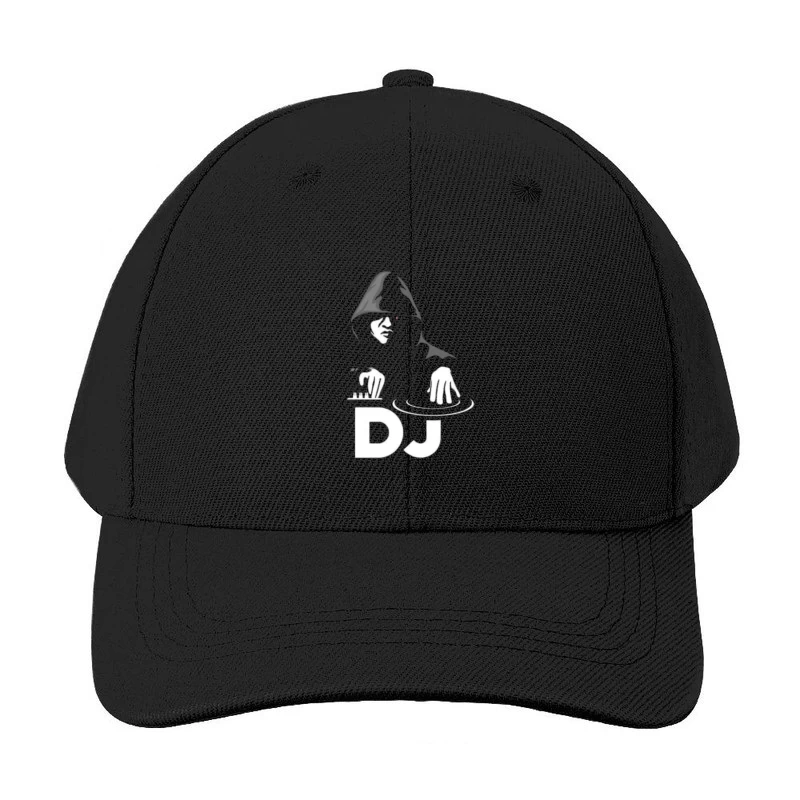 DJ Performing in Silhouette Baseball Cap