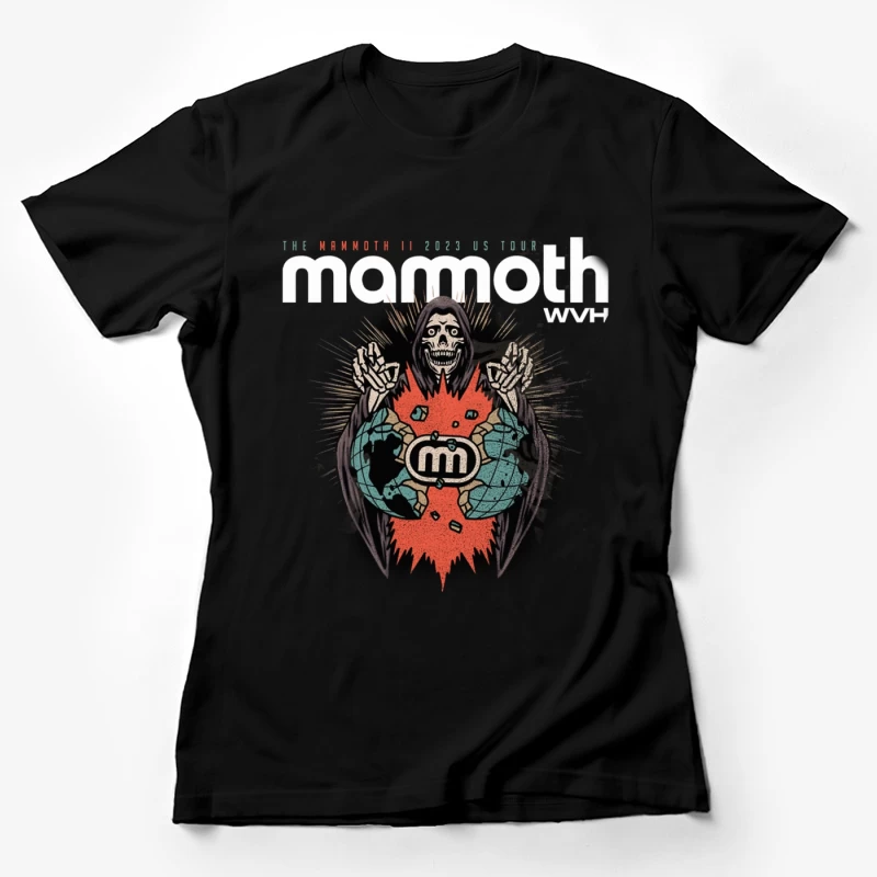 Mammoth Metal Festival 2023 Dark Gothic Poster Design Female T-Shirt