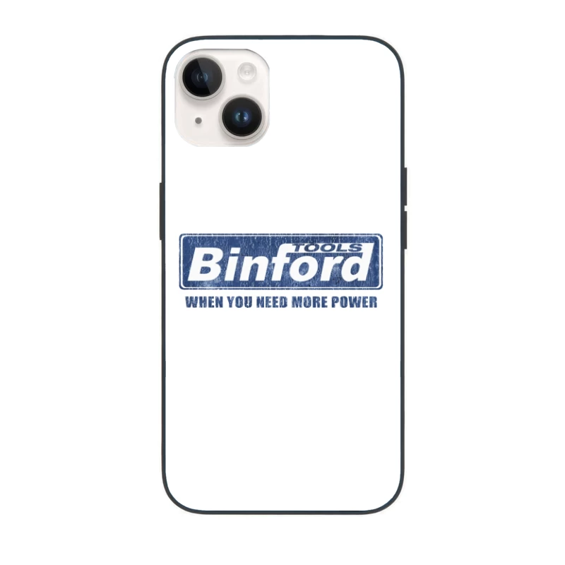 Vintage Binford Tools Power Equipment Logo with Slogan iPhone Case