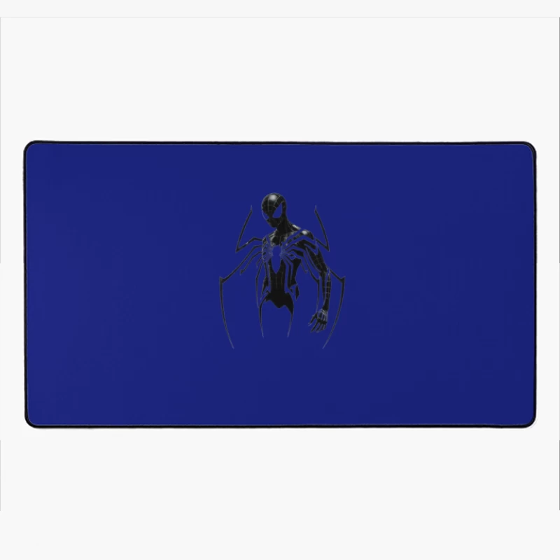 Minimalist Black Suit Spider-Man Symbiote Design Desk Mat