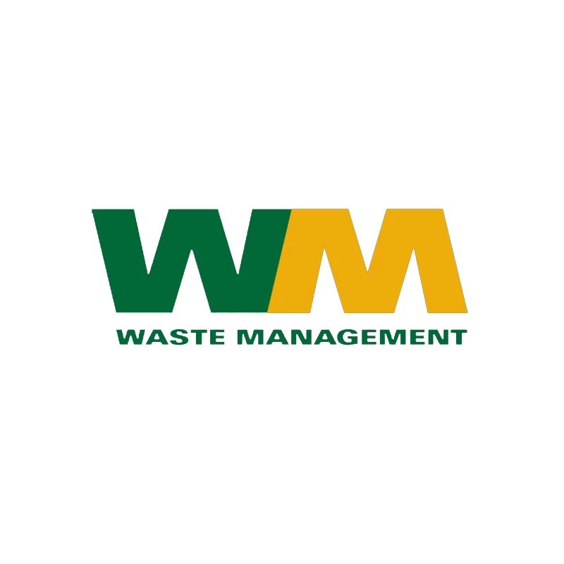 Waste Management (WM) Corporate Logo in Green and Yellow Coffee Mug