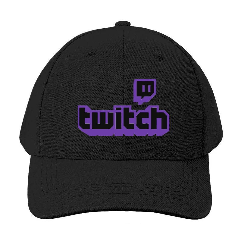 Twitch Gaming Platform Purple Logo Baseball Cap