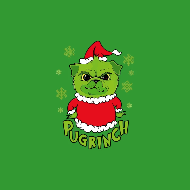 Pugrinch: Grumpy Holiday Cheer iPhone Case