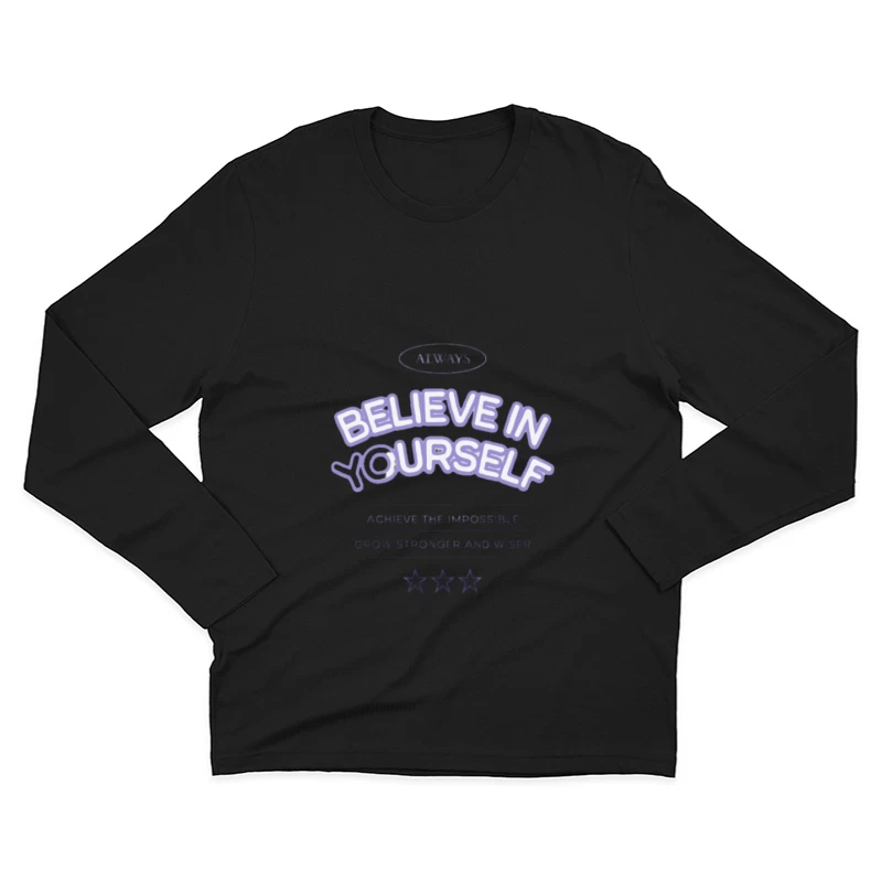 Glaube an dich und wachse Herren Langarm T-Shirt