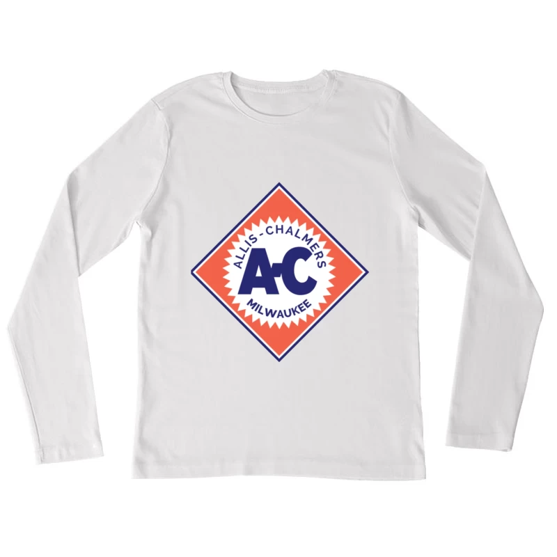 Vintage Allis-Chalmers Milwaukee Industrial Logo Female Long Sleeve T-Shirt