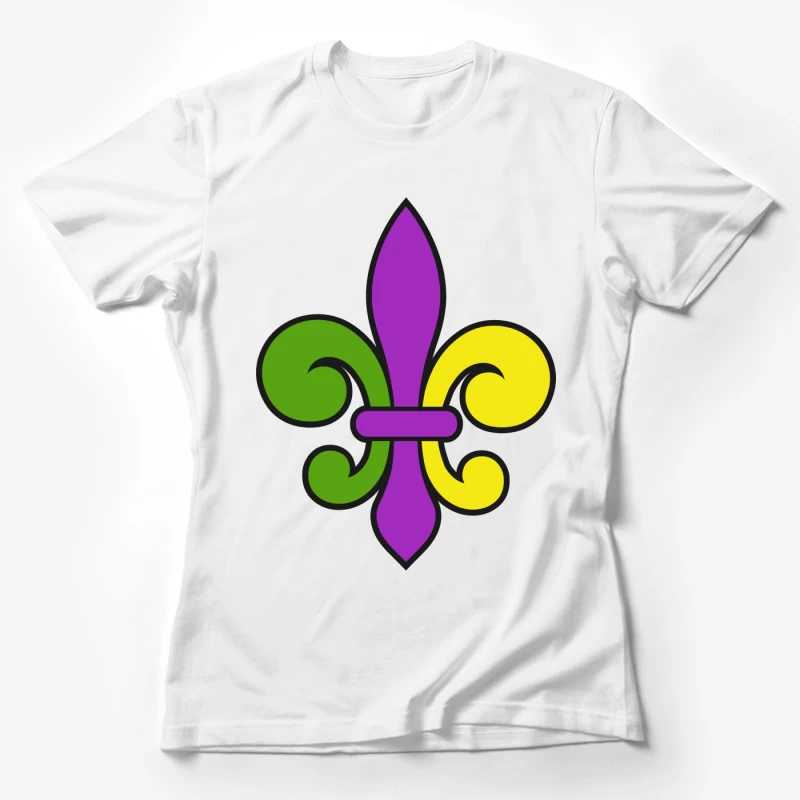 Fleur-de-Lis Multicolore Femme T-Shirt