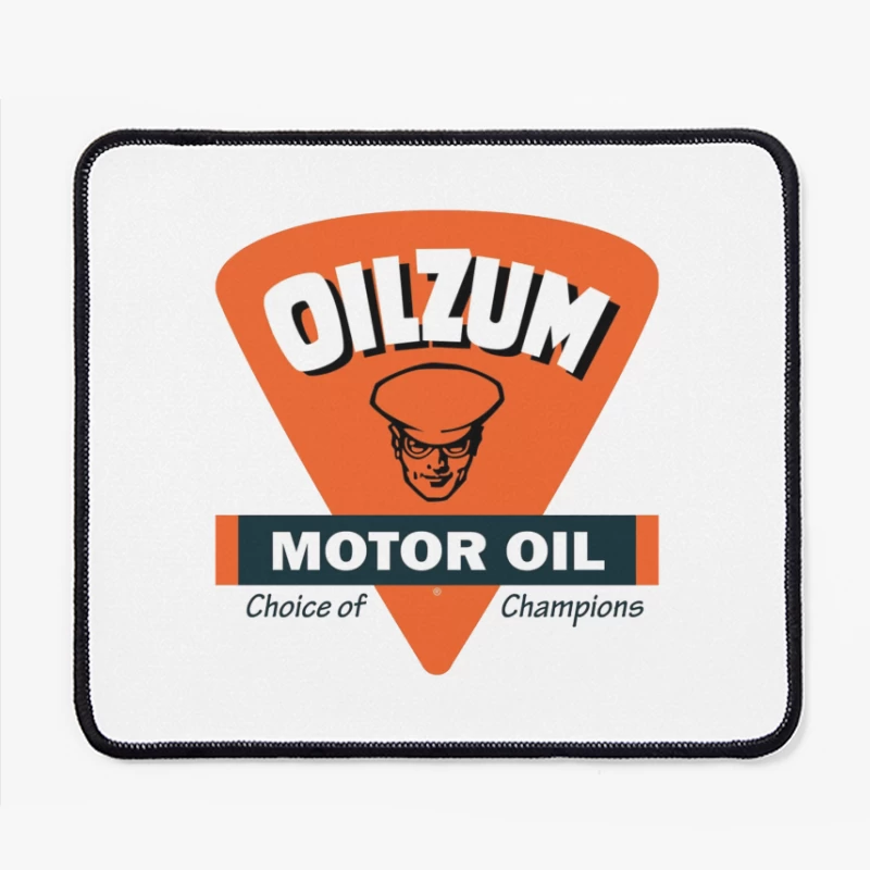 Vintage Oilzum Motor Oil Logo with Retro Design Mouse Pad