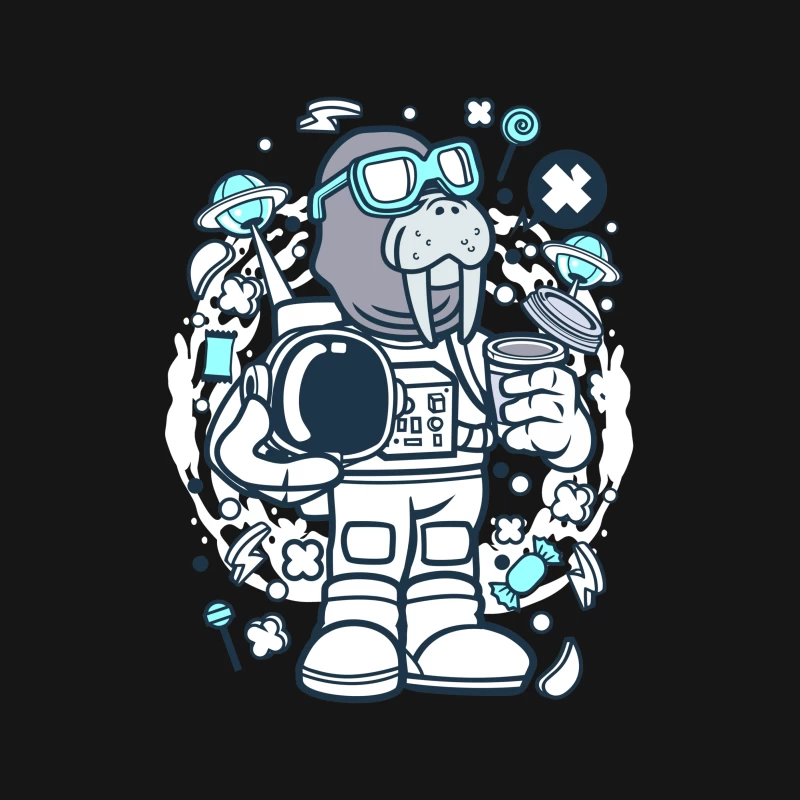 Astronaute morse dans l'espace Femme T-Shirt
