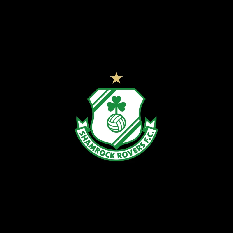 Logo of Shamrock Rovers F.C. Desk Mat