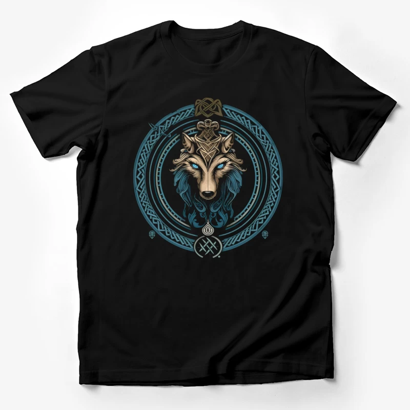 Mystic Celtic Wolf Male T-Shirt