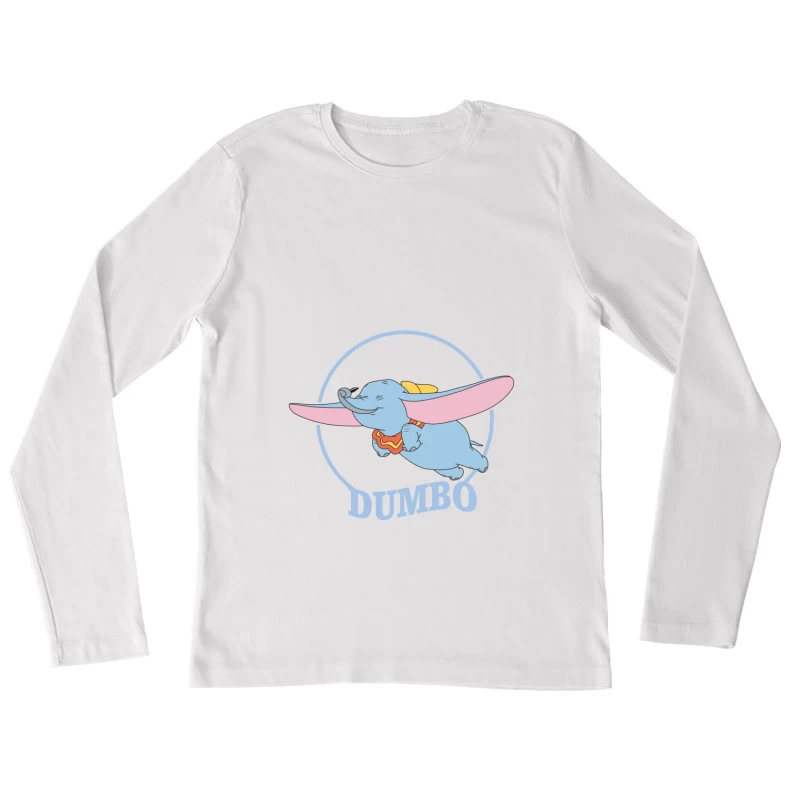 Fliegender Elefant Dumbo Damen Langarm T-Shirt