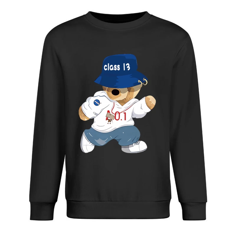 Teddybär mit Hut und lässiger Kleidung Herren Pullover Sweatshirt