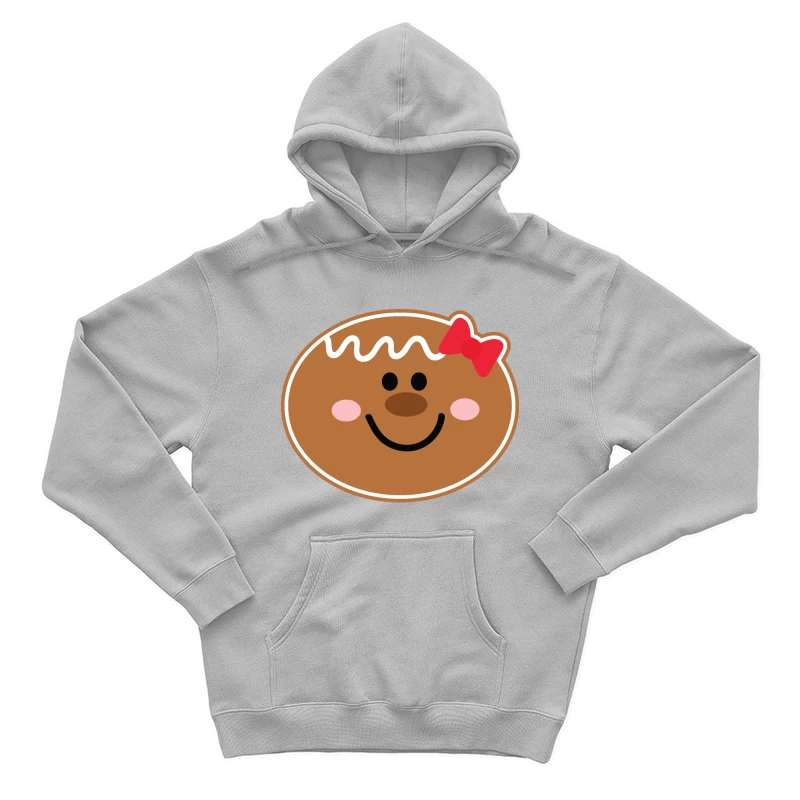 Visage de bonhomme en pain d'épices avec un nœud Homme Sweat à capuche
