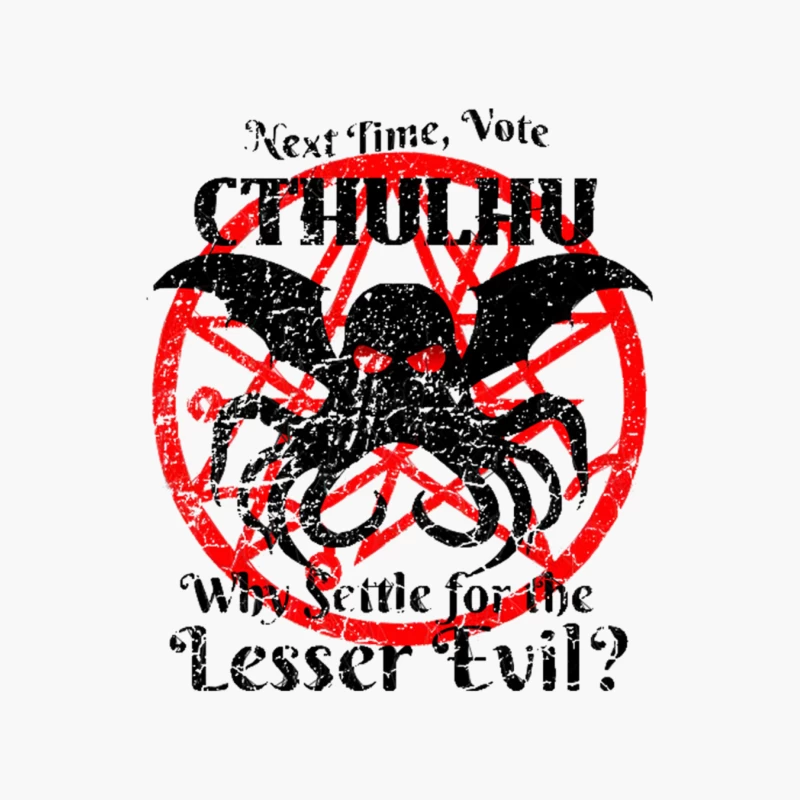 Vote for Cthulhu next time Cotton Tote Bag