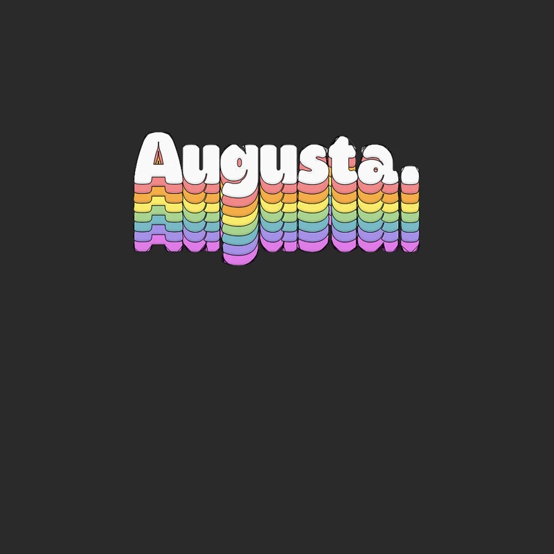 Augusta  Retro Typography Design Baseball Cap