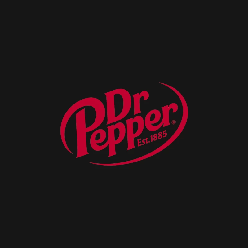 Dr Pepper Classic Red Logo Design - Established 1885 Male Long Sleeve T-Shirt