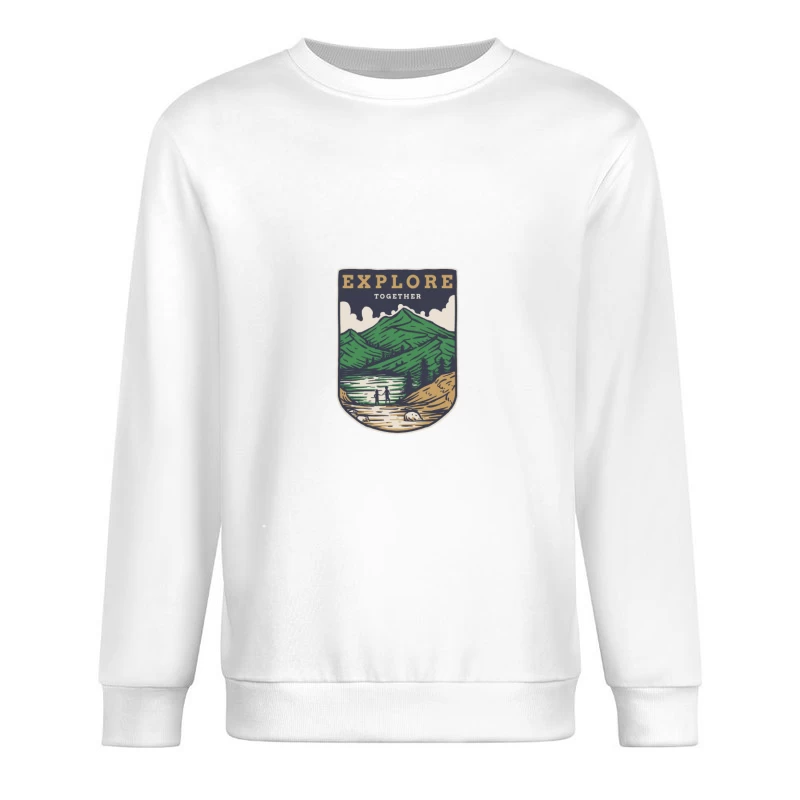 Erkunde zusammen in der Natur Herren Pullover Sweatshirt