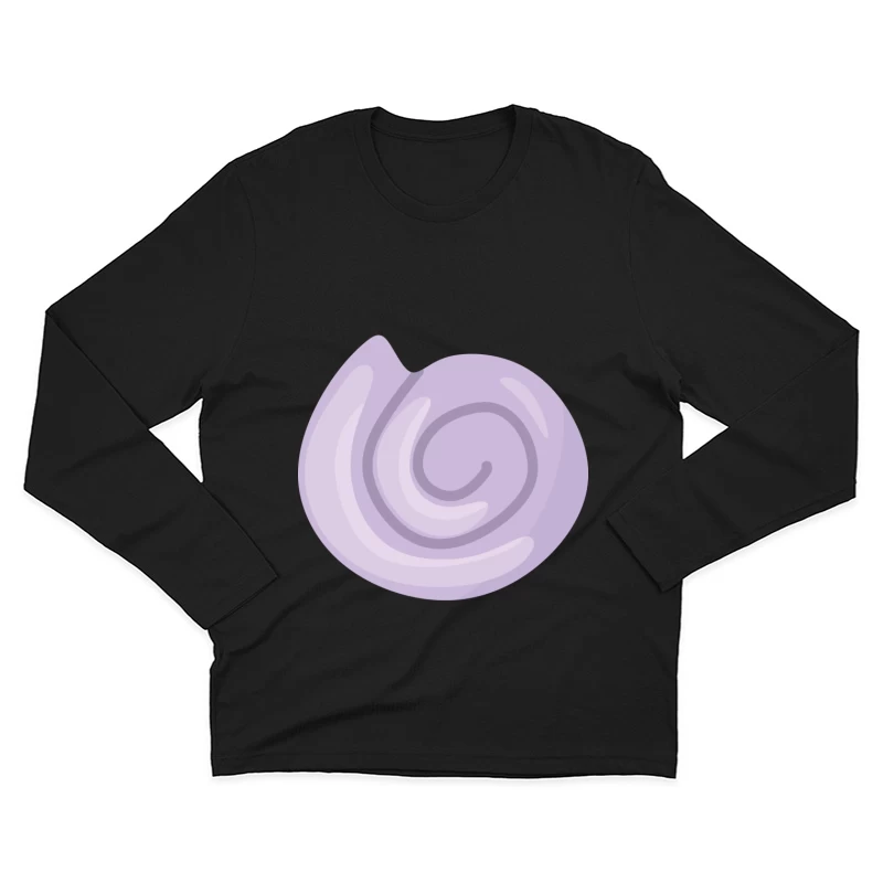 Spirale de coquillage violet Homme Manches Longues T-Shirt