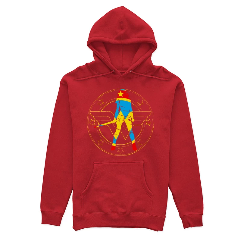 Wonder Woman Graphic Illustration Female Pullover Hoodie