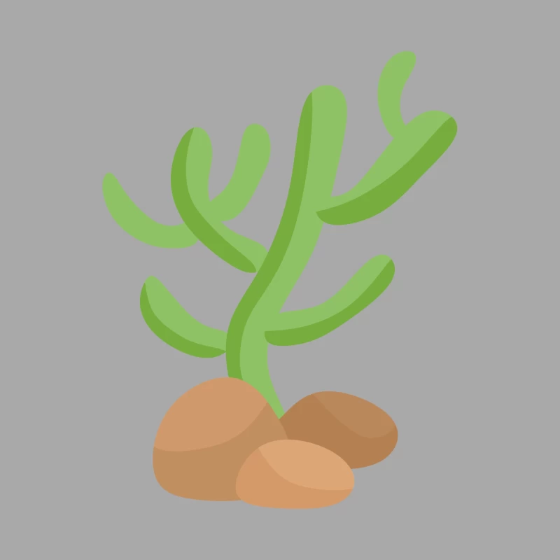 Illustration de cactus sur des rochers Femme Sweat à capuche